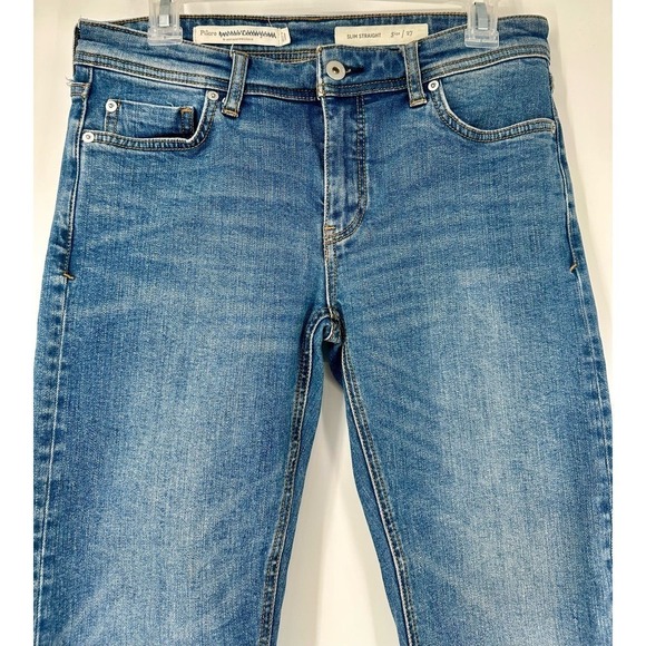 Anthropologie Pilcro and the letterpress slim straight jeans size 27 raw hem - Picture 3 of 9